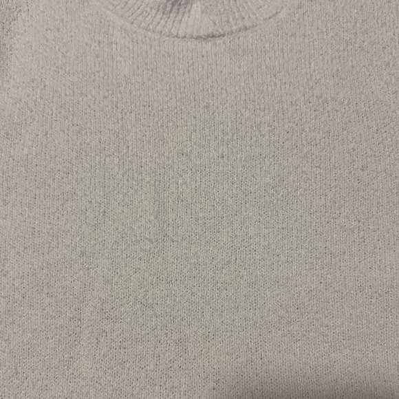 White soft terry sweater tank NWT - Picture 3 of 8